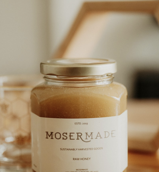 16 oz. Local Raw Honey - Mosermade