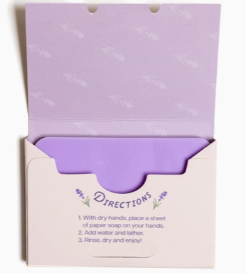 Lavender Paper Soap
