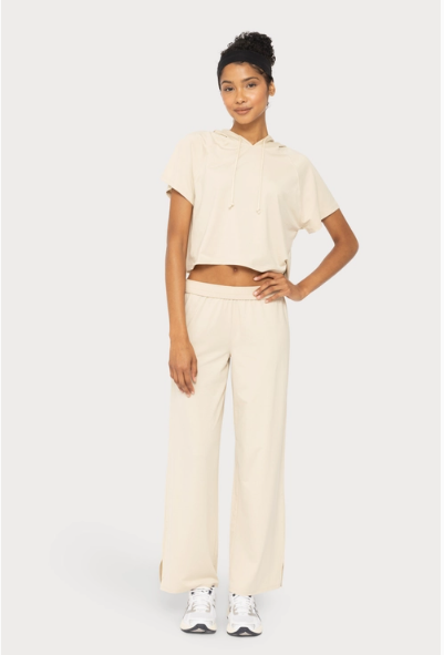 Essentials Wide-Leg Pants - Oat