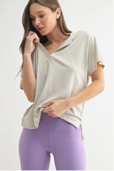 Pima Cotton Tee - Grey