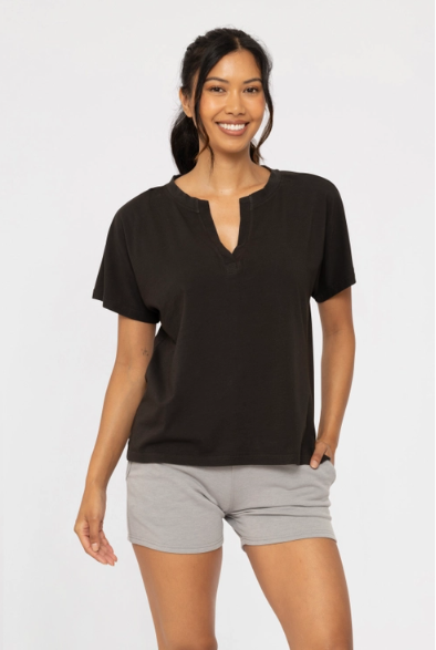 Pima Cotton Tee - Black