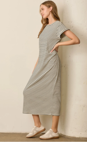 Casual Chic Striped Maxi Dress