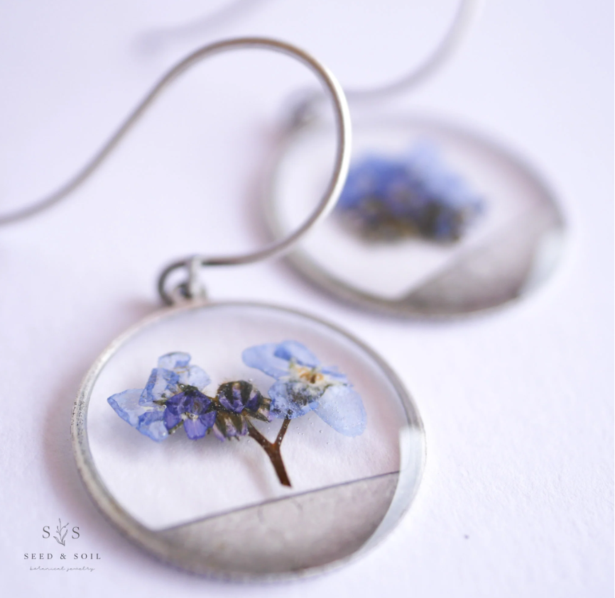 Horizon Forget-me-not Earrings - Seed and Soil