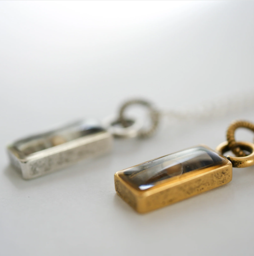 Tiny Bar Mustard Seed Necklace - Seed and Soil