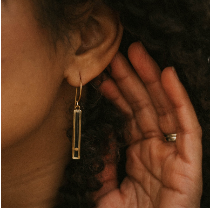 Mustard Seed Bar Earrings - Seed and Soil