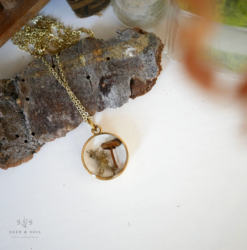Forest Floor Necklace - Seed and Soil