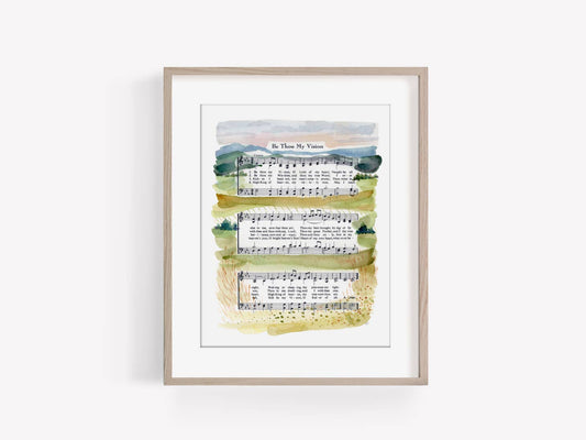 "Be Thou My Vision" Landscape Hymn Print - Marydean Draws