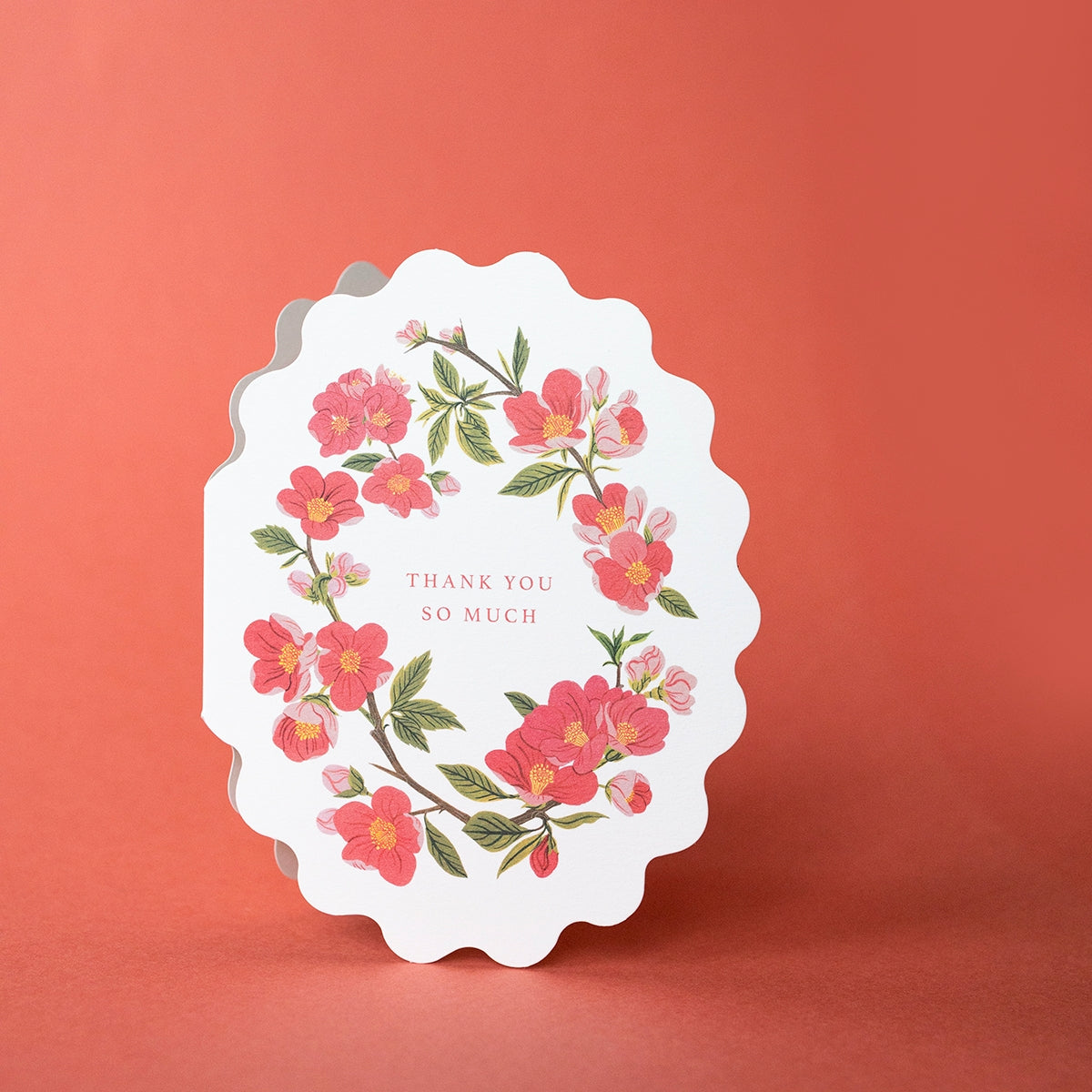Quince Flowers Thank You Card