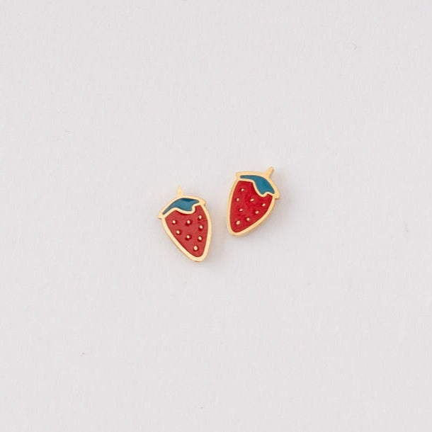 Teeny Strawberry Nap Earrings