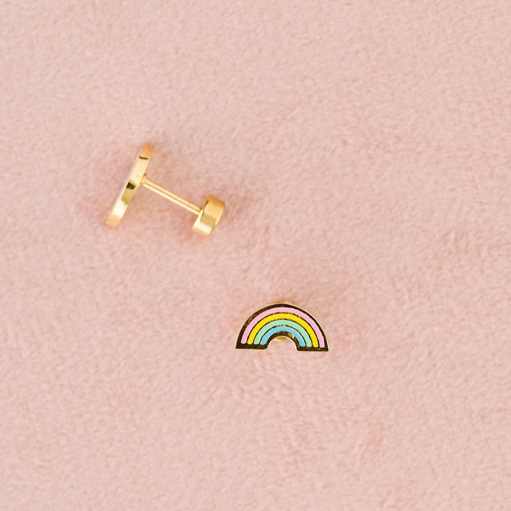 Teeny Pastel Rainbow Nap Earrings