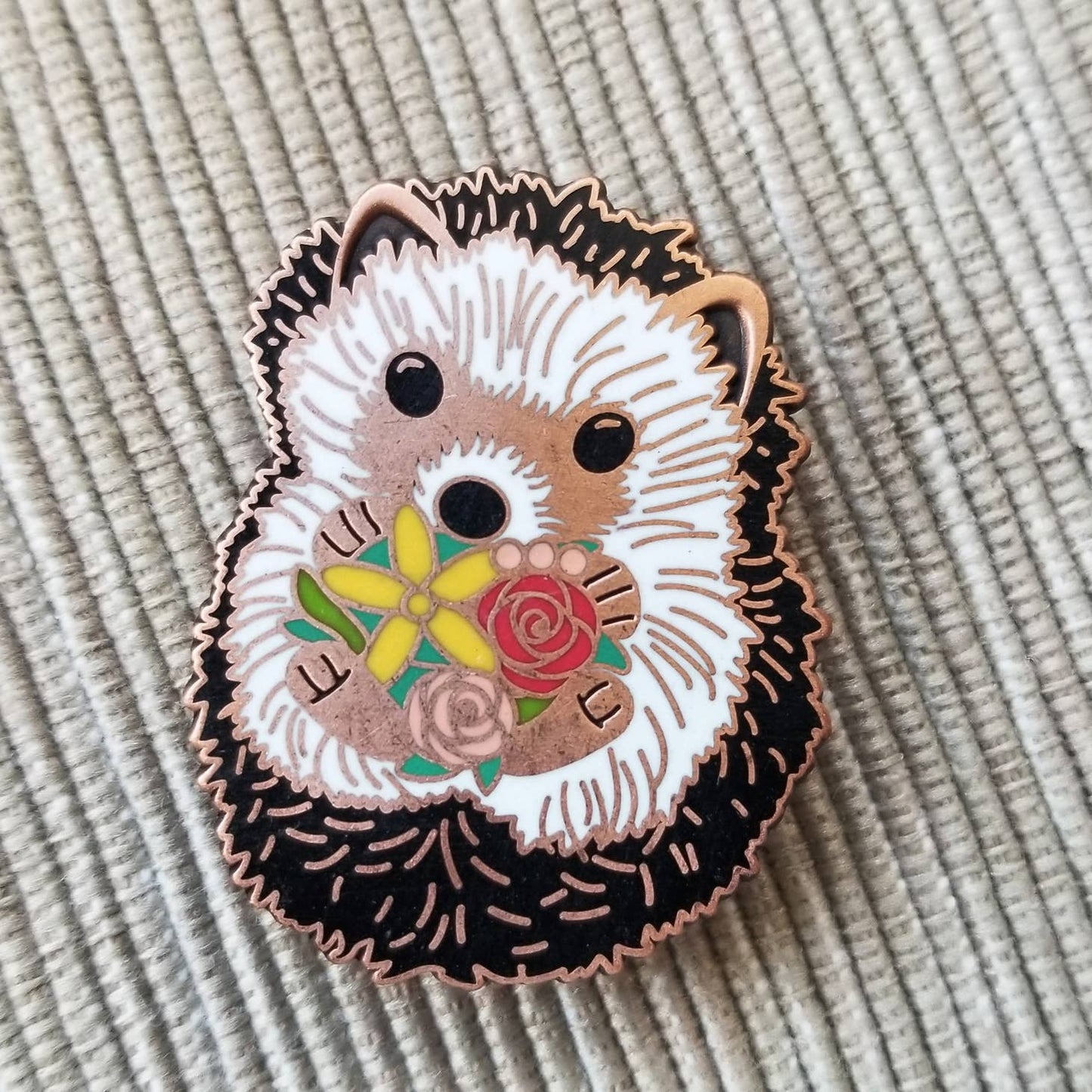 Hedgehog Enamel Needle Minder Magnet
