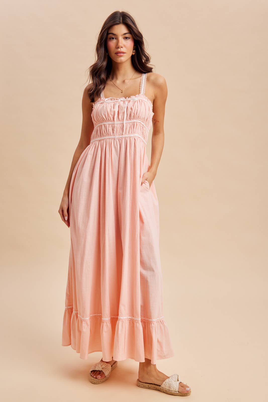 Petal Cotton Maxi Dress