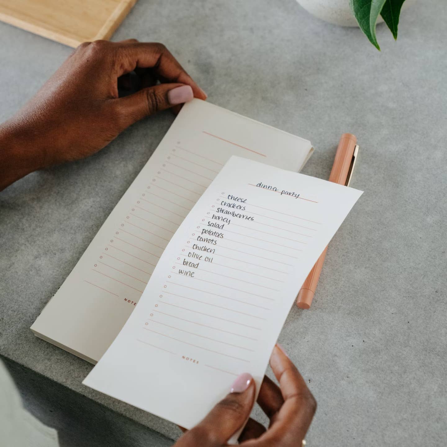 Wild Arrangement Slim Notepad