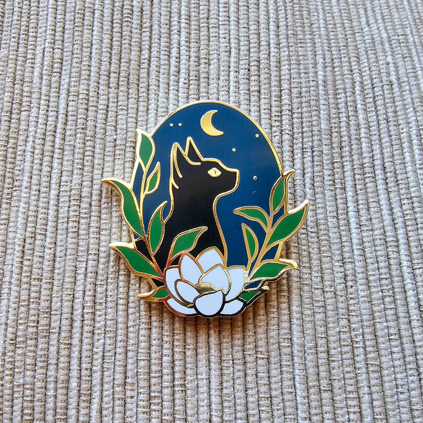 Black Cat Needle Minder Magnet
