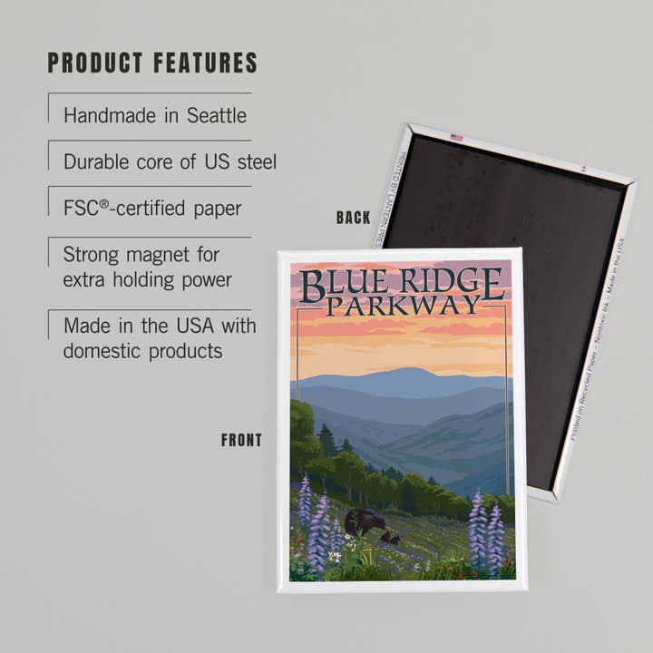 Blue Ridge Parkway Mountain Magnet