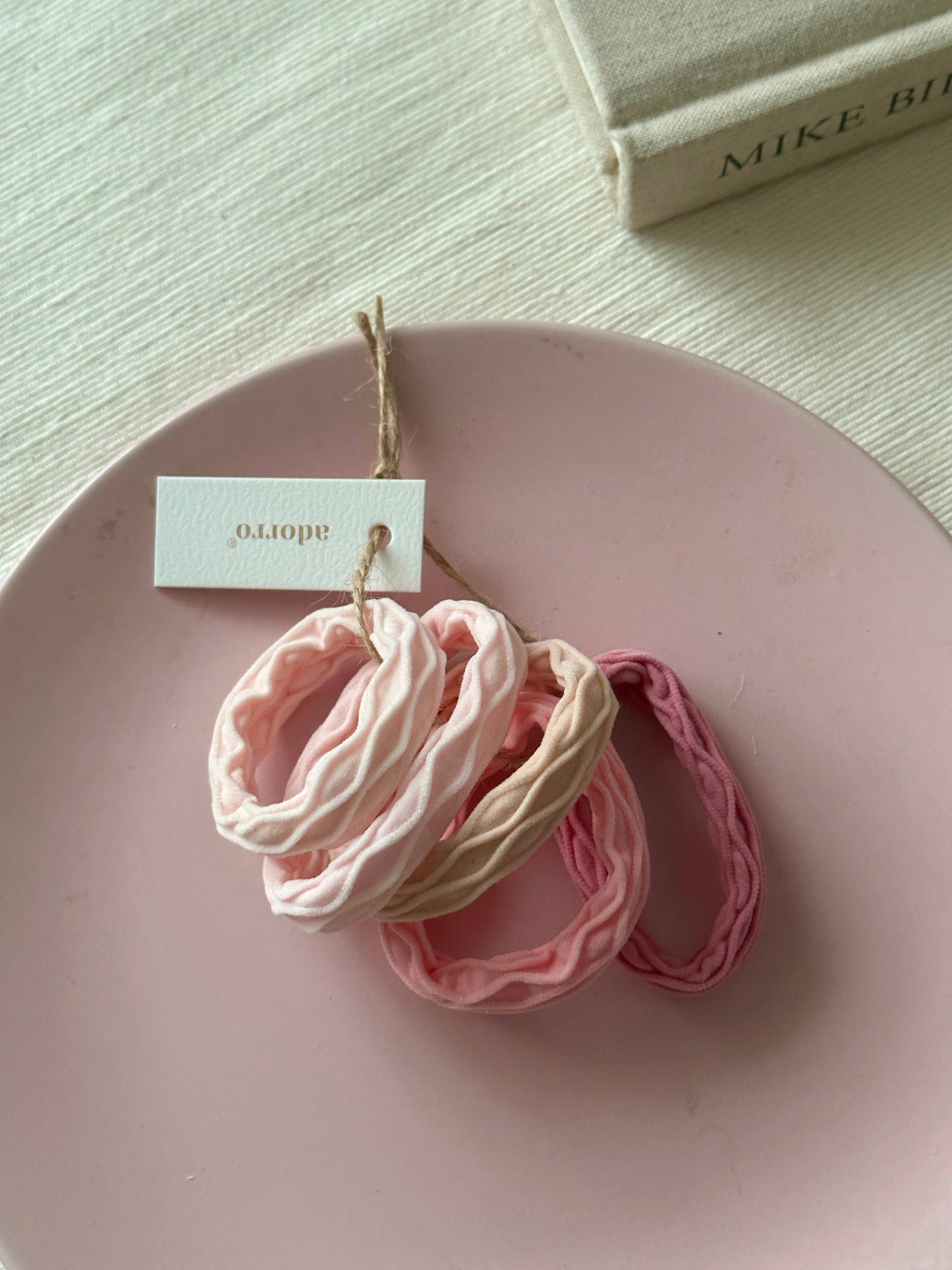 Pink Sorbet Hair Ties (Set of 5)
