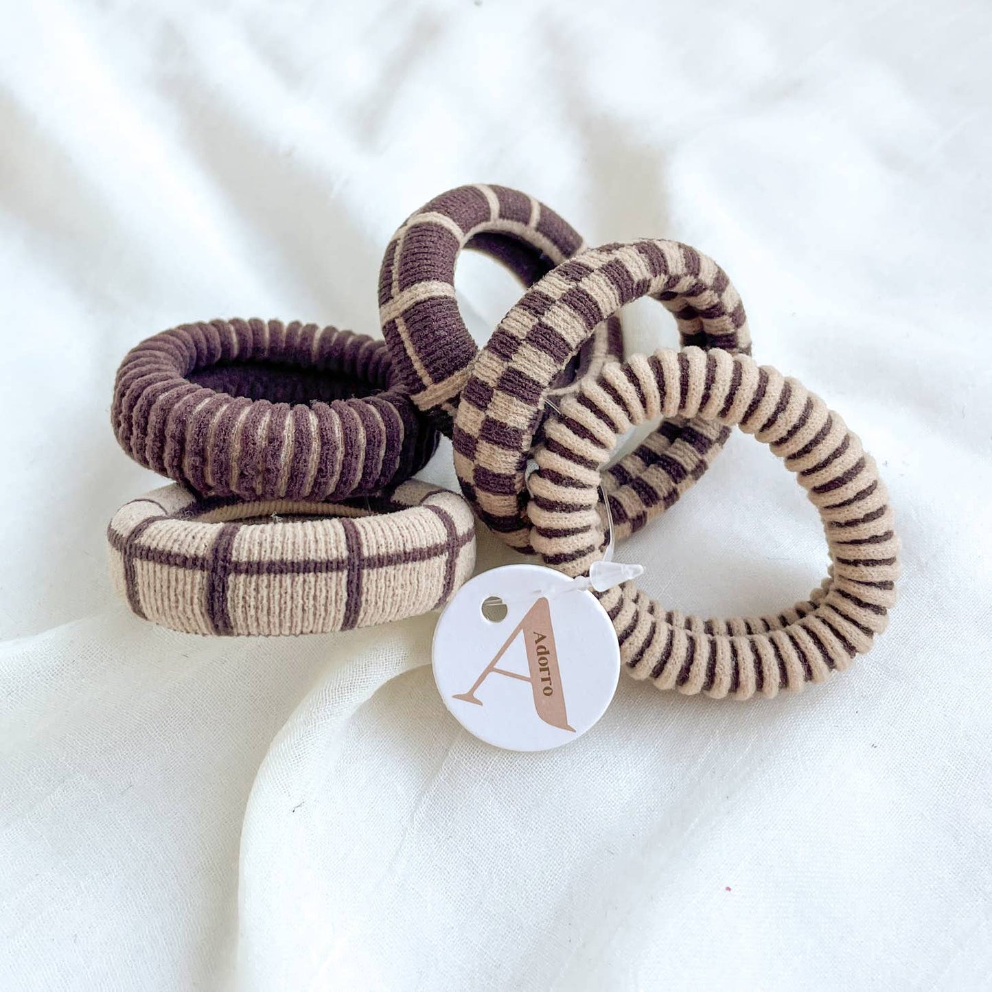 Pattern Seamless Hair Ties - Assorted