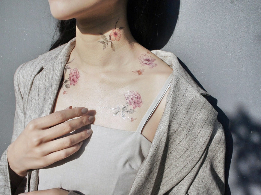 Bee's Garden Temporary Tattoos