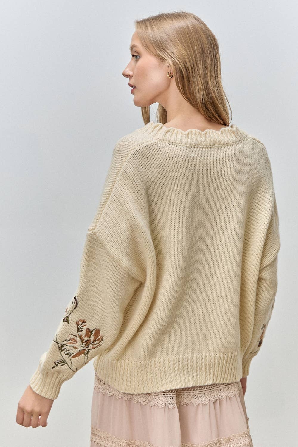 First Blooms Embroidered Cardigan