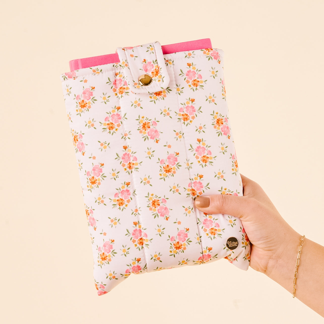Quilted Book/Device Cover - Cheerful Florals