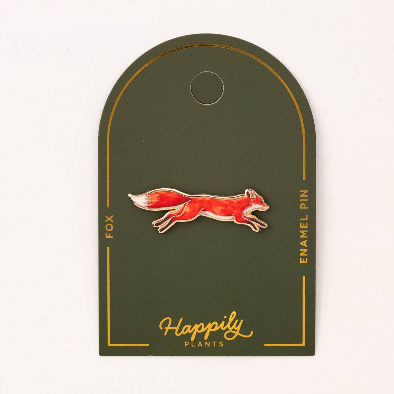 Red Leaping Fox Pin