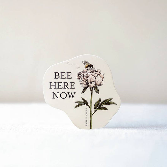 "Bee Here Now" Vinyl Sticker