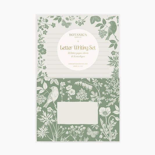 Botanical Letter Writing Set - Meadow