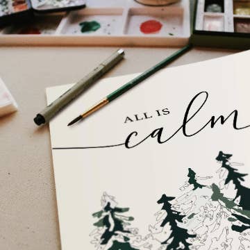 Calm + Bright Paint-By-Number Kit