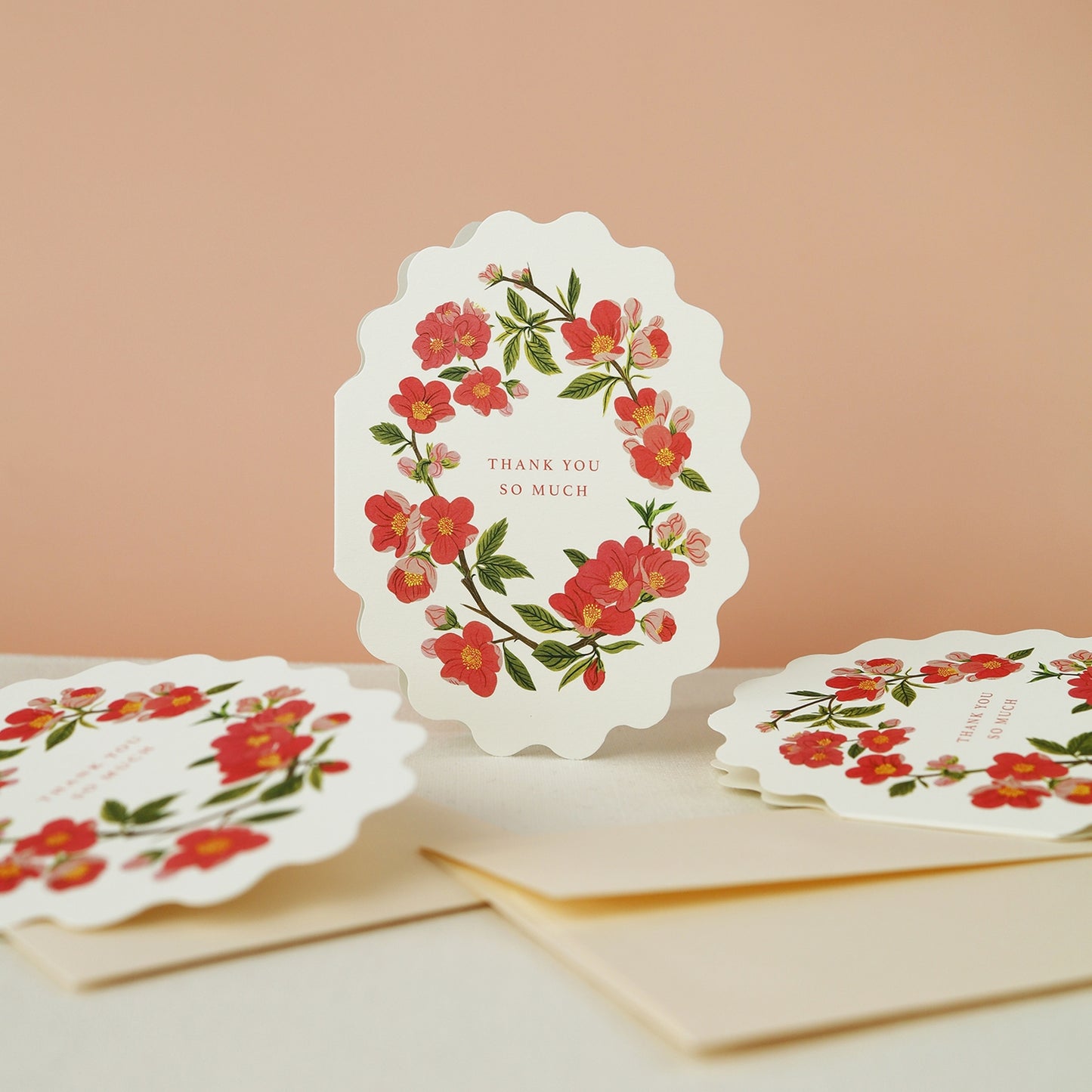 Quince Flowers Thank You Card