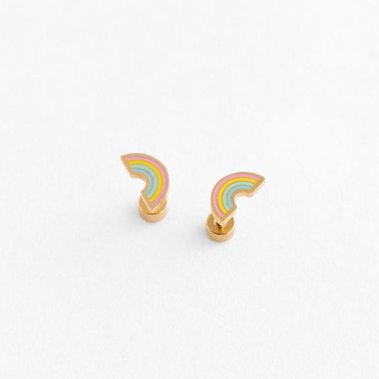 Teeny Pastel Rainbow Nap Earrings