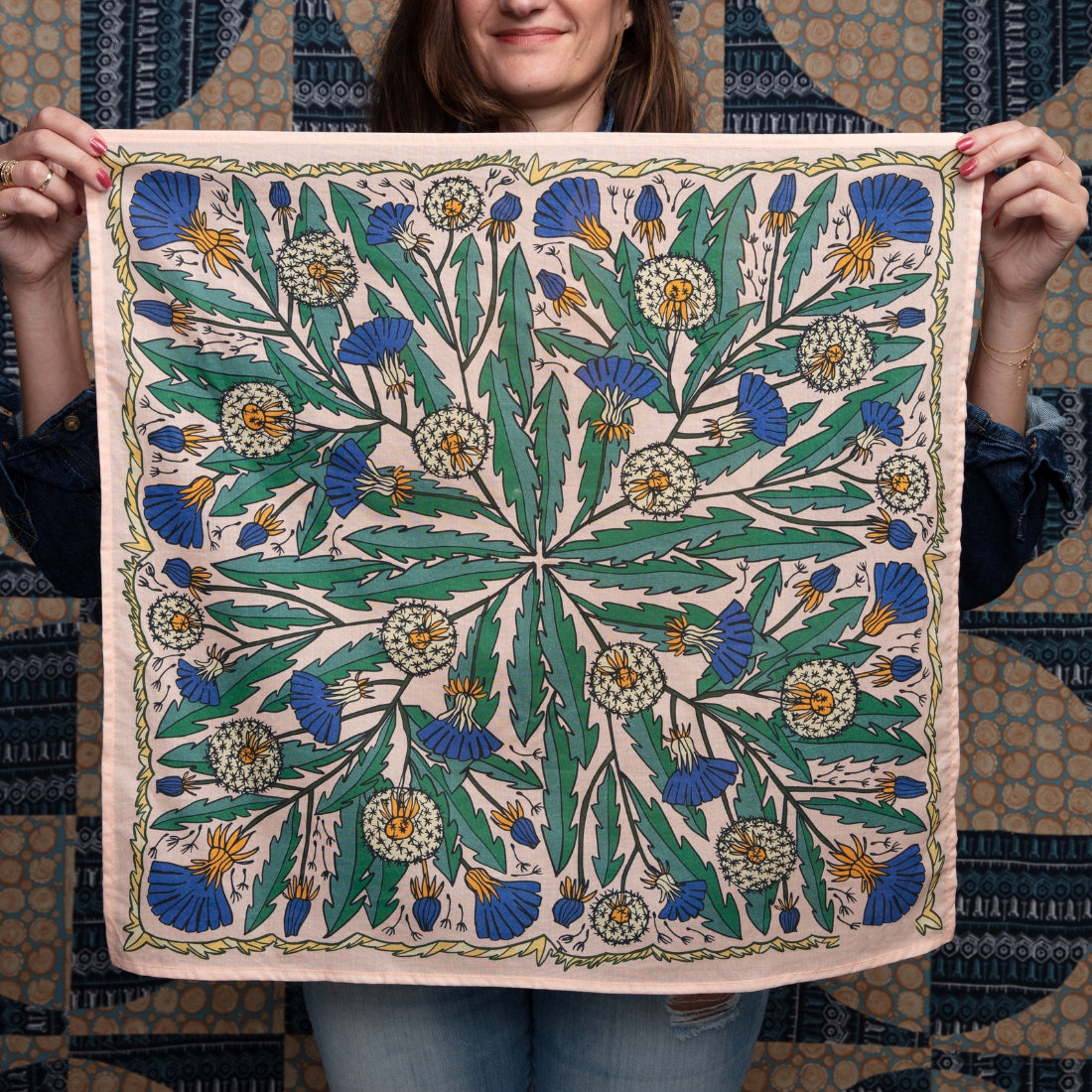Blue Dandy Bandana - 22"