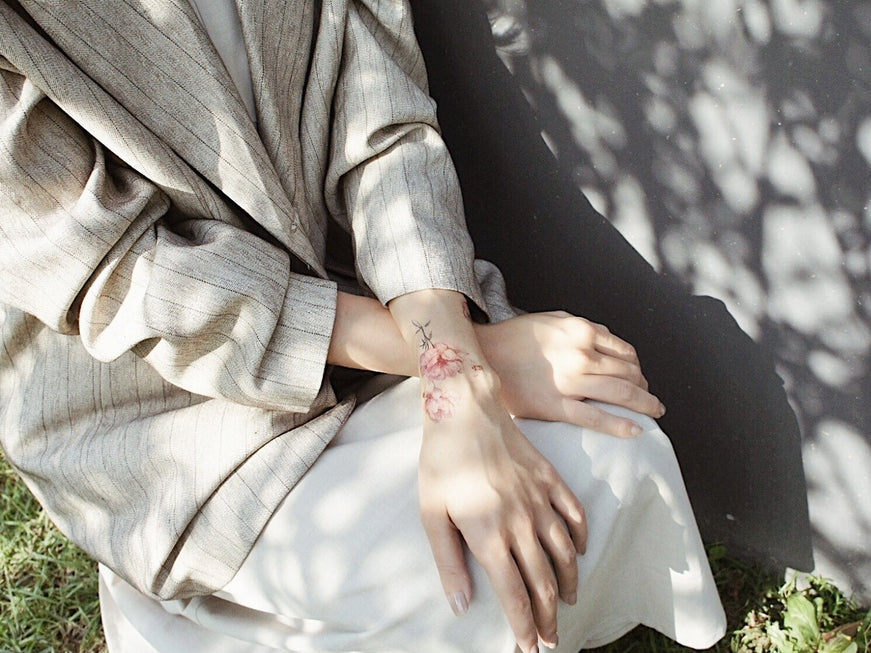 Bee's Garden Temporary Tattoos