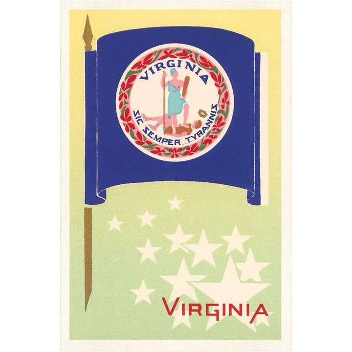 Flag of Virginia Vintage Magnet