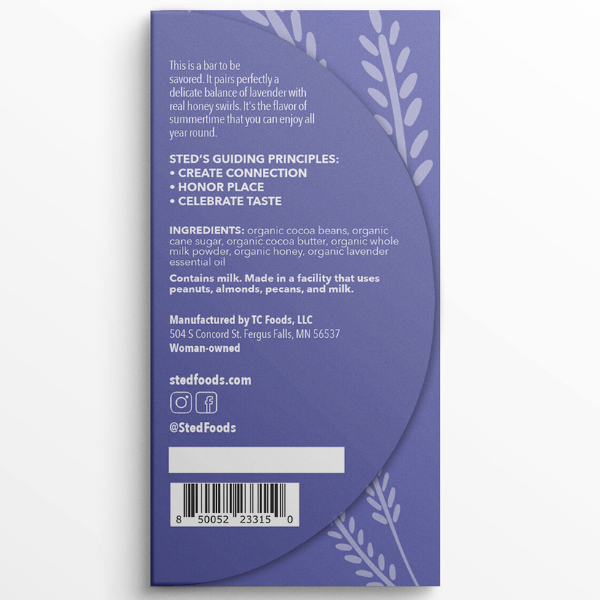 Mini Honey Lavender Chocolate