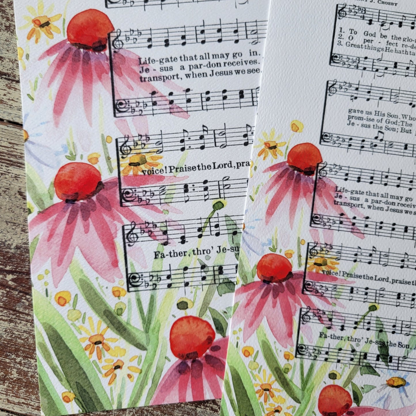 "To God Be the Glory" Floral Hymn Print - Marydean Draws