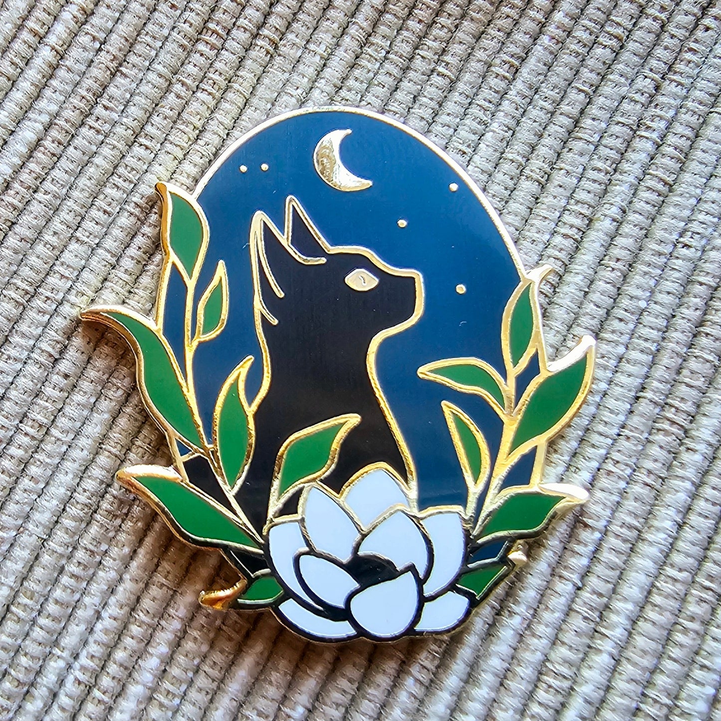Black Cat Needle Minder Magnet