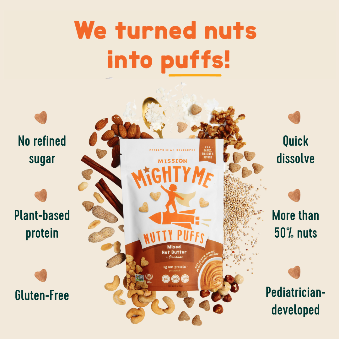 Organic Mixed Nut Butter Puffs Kid and Baby Snacks