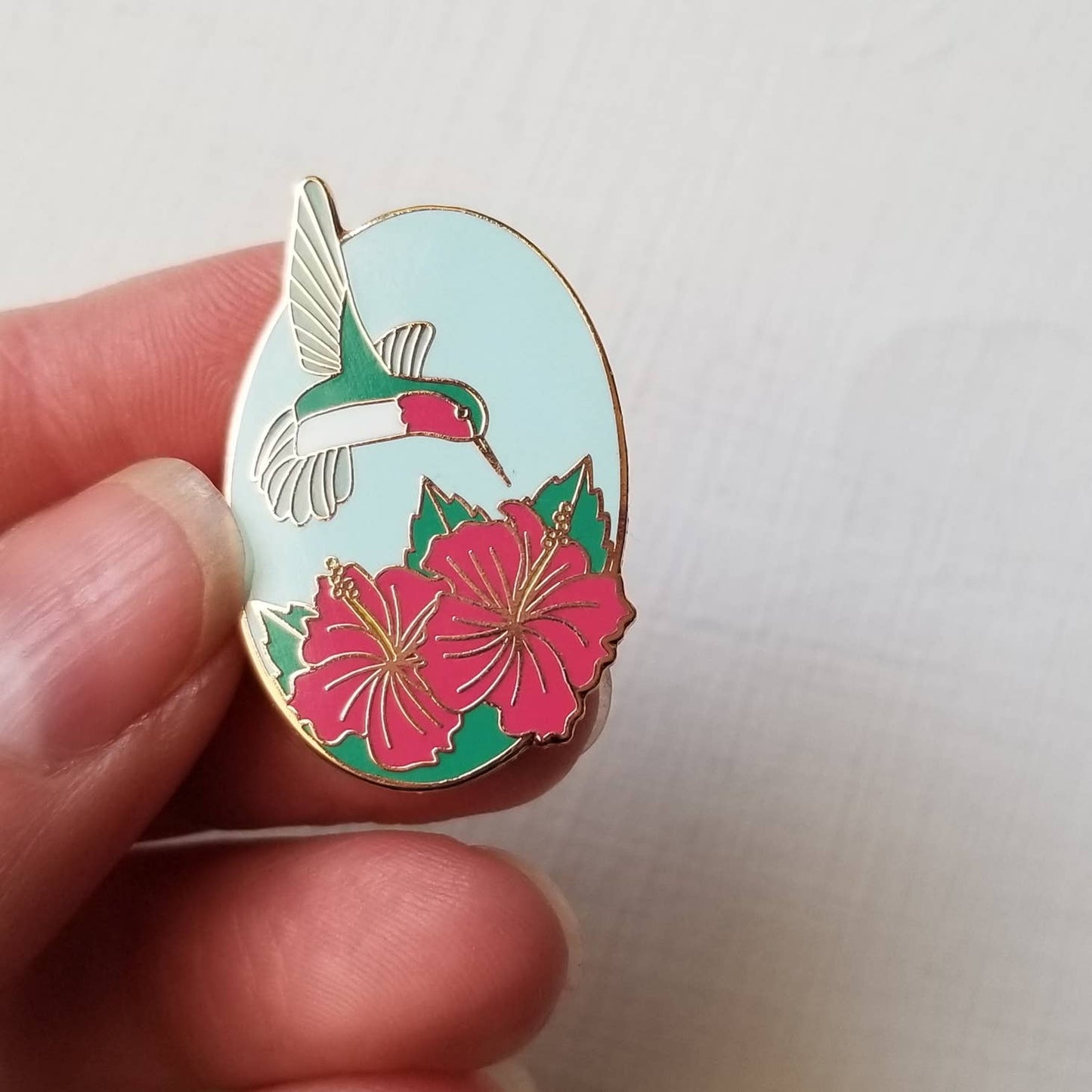 Hummingbird Enamel Needle Minder Magnet