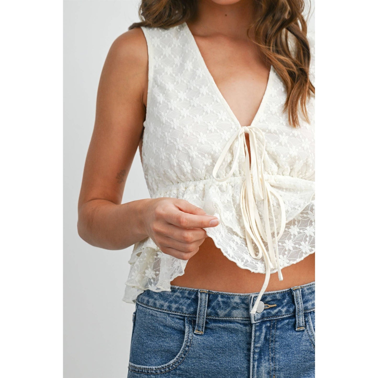 Laura Tiered Ruffle Hem Top