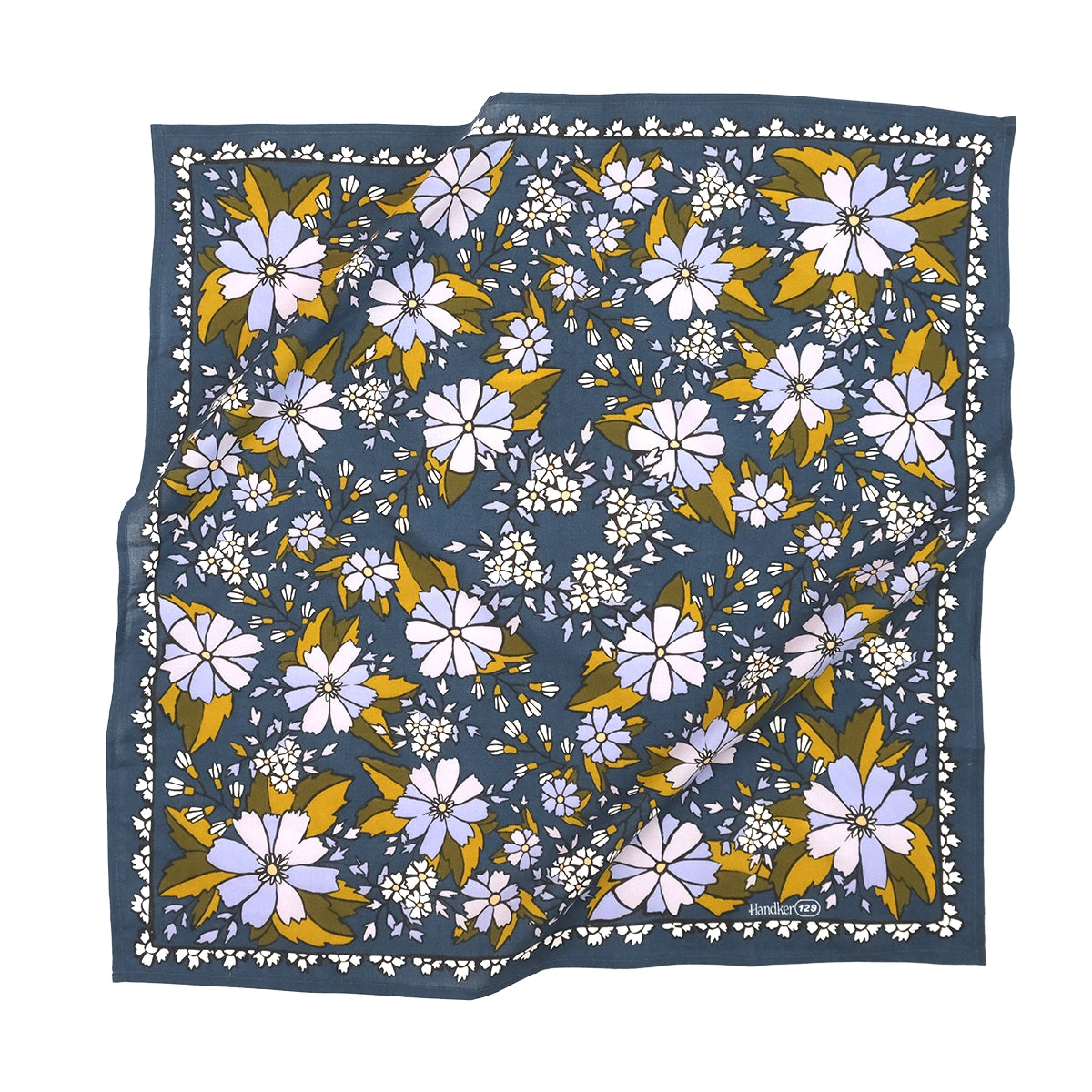 Blue Chicory Bandana - 22"