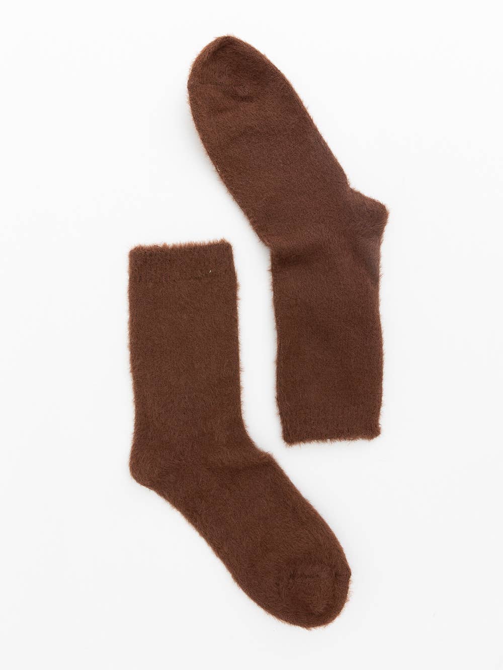 Fuzzy Crew Socks - Mocha – Lexie and Lee