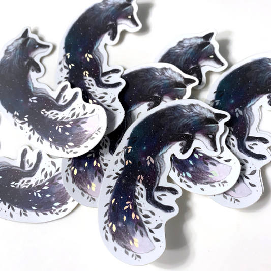 Watercolor Fox Vinyl Sticker - Joanna Garcia Art