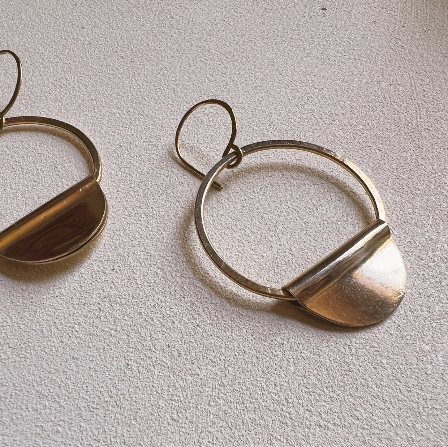 Brass Folded Earrings - Free Range & Feral