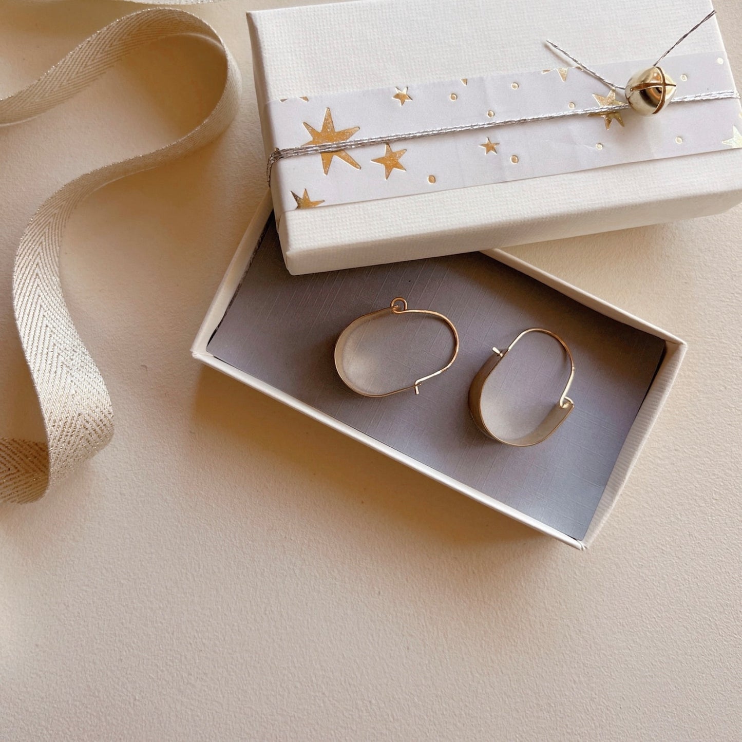 Mini Brass Cradle Hoops - Free Range & Feral