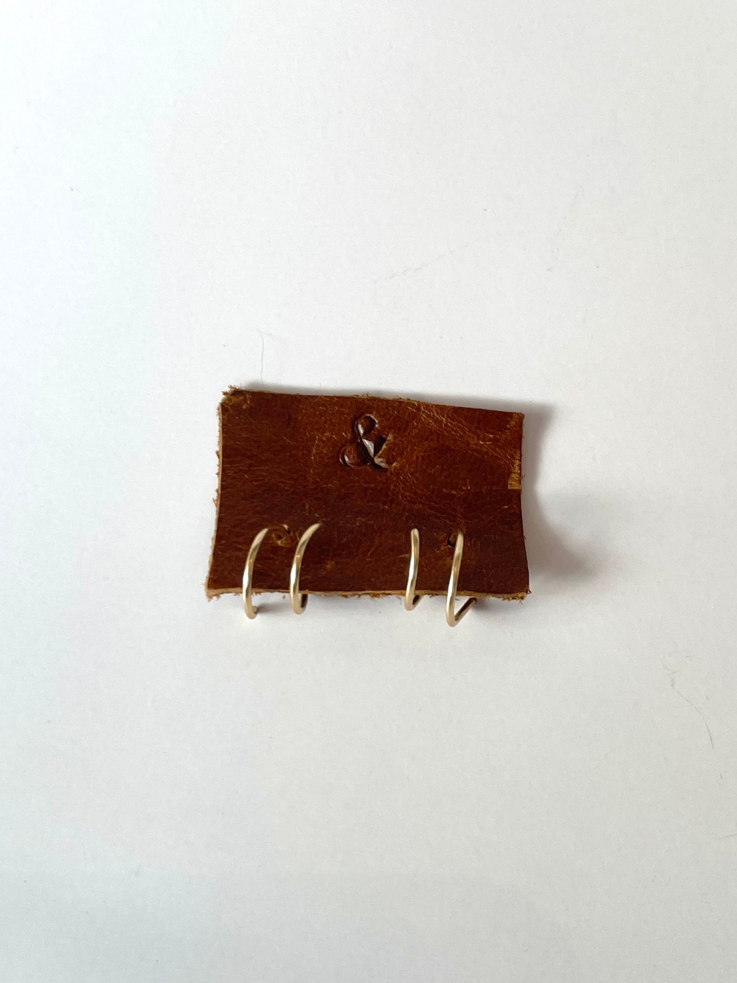 Gold Coil Faux Double Earrings - Ginger and Pickles