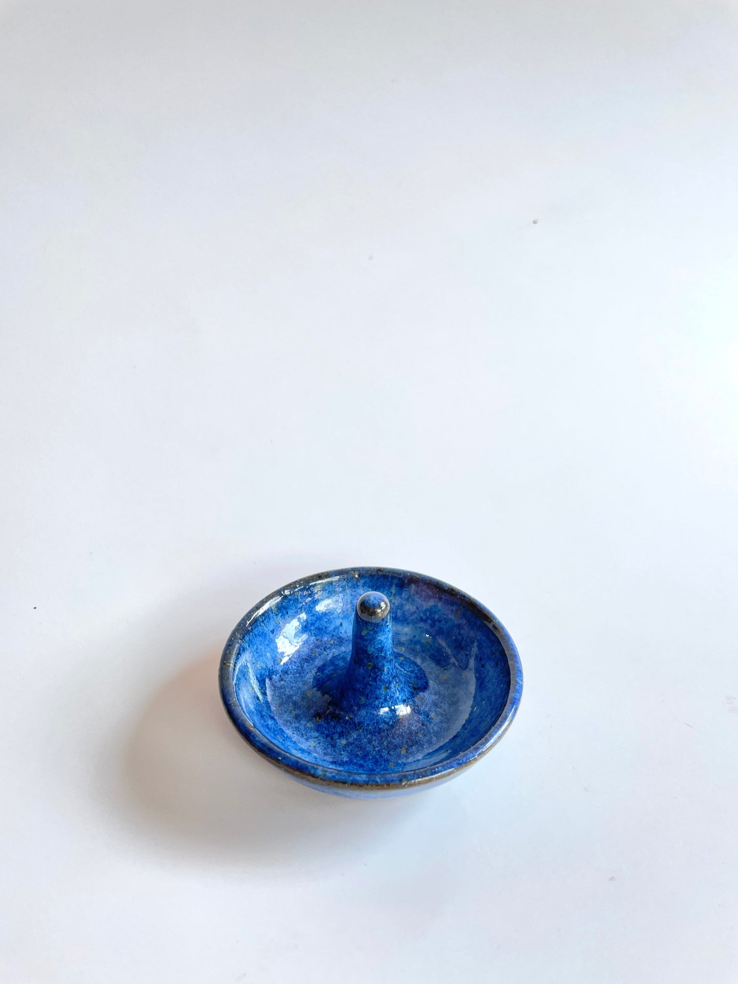Cobalt Glazed Ring Dish - Trish B Pottery