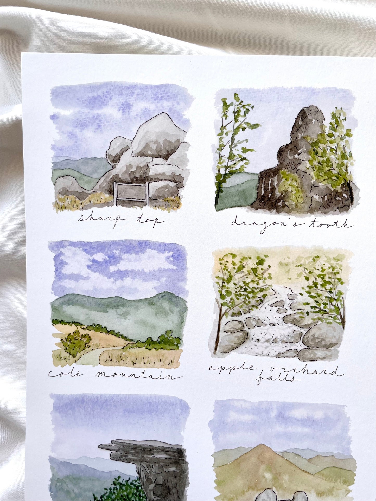 "Happy Trails" Virginia Hikes Print - Glasswater Art Co.
