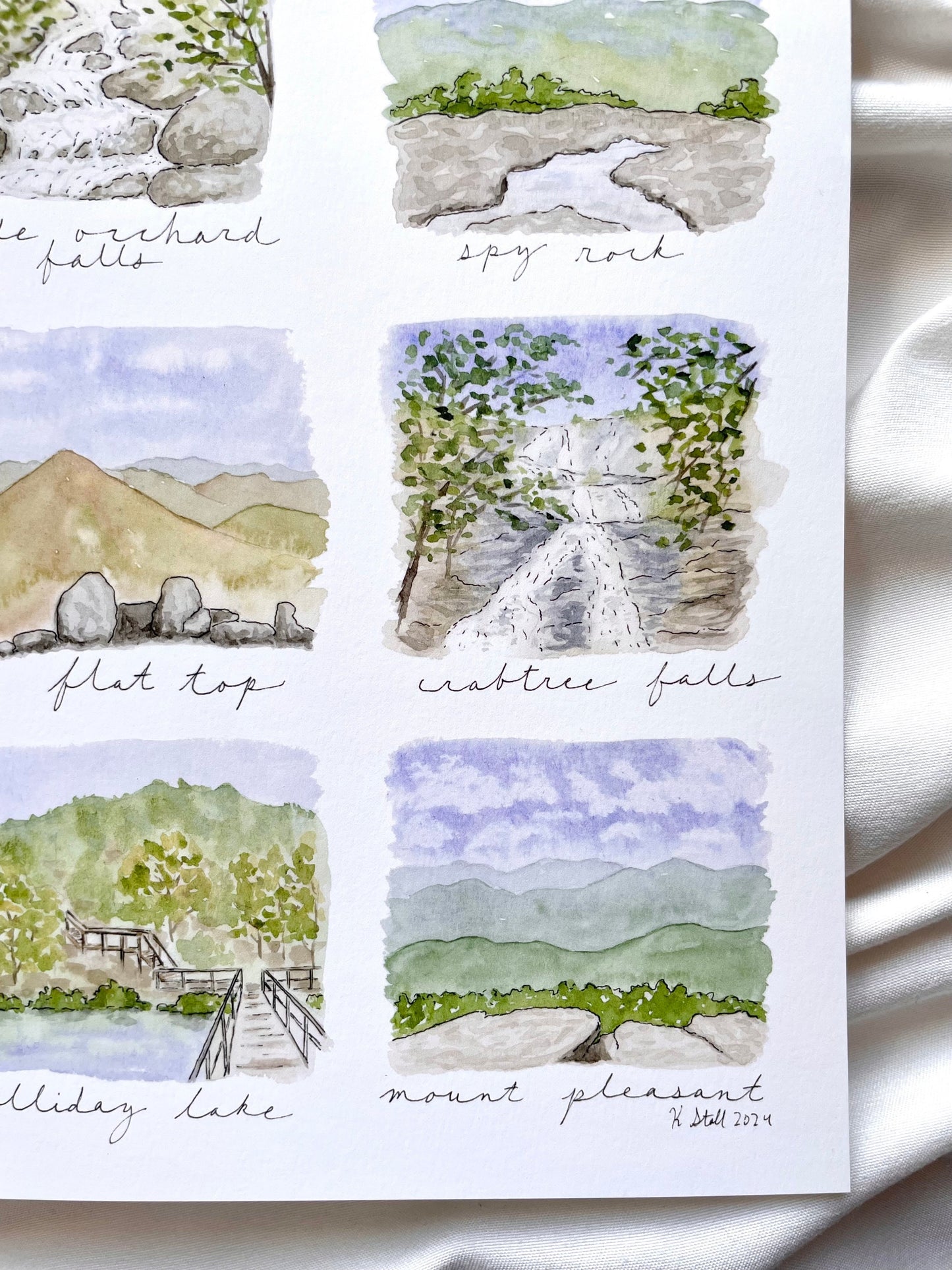 "Happy Trails" Virginia Hikes Print - Glasswater Art Co.