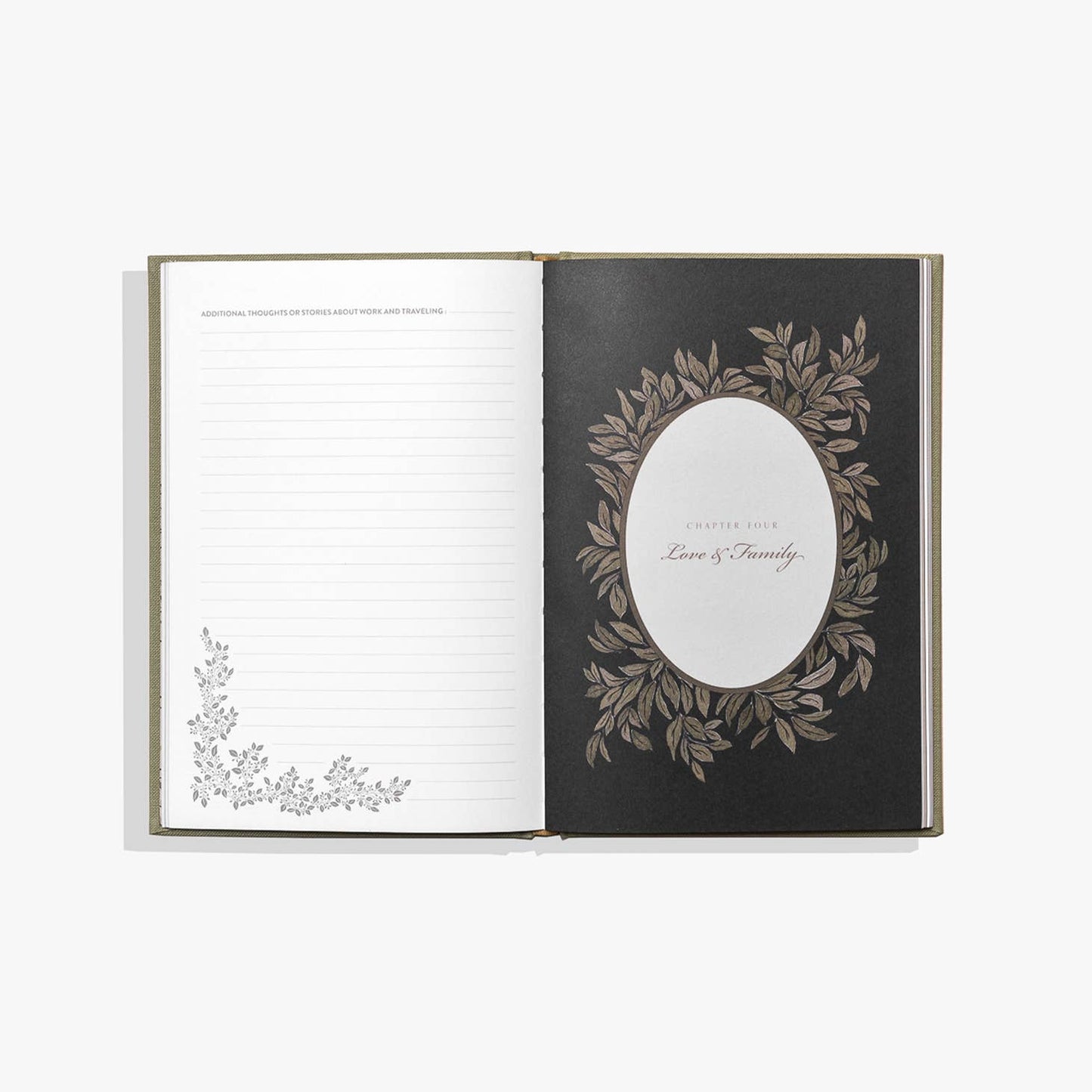 Mom's Story Embossed Linen Guided Journal