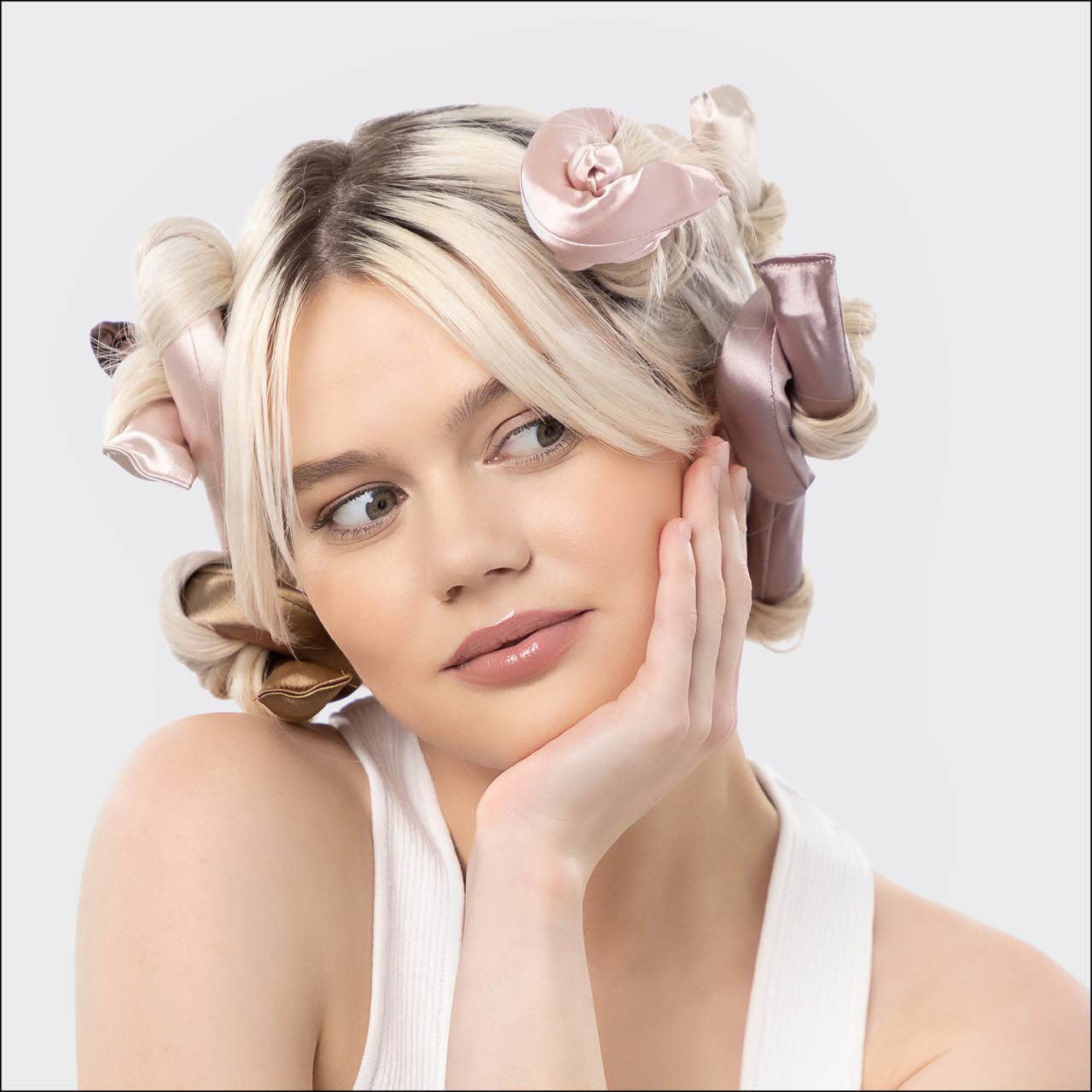 Satin Wrapped Flexi Curling Rods - Set of 6
